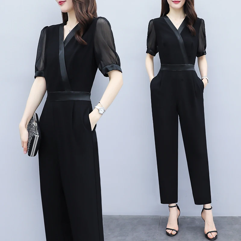 

Regular Pastel Two Piece Set Top And Pants Fashion Patchwork Ensemble Femme Deux Pieces Elegant Celebrity Women's Summer Suit