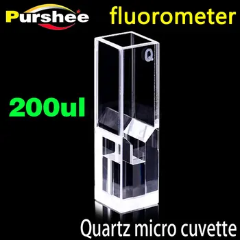 

200ul Quartz micro fluorescence cuvette cell Central Height 15mm