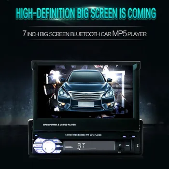 

7inch 2 Din HD Car Radio MP5 Player With Digital Touch Screen Bluetooth USB/TF/FM DVR/Aux Input Support Handsfree Car Charge GPS
