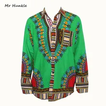 Mr Hunkle 2017 Neue Design Afrikanische Traditionelle Print 100% Baumwolle Dashiki shirts für unisex Afrikanische Frauen Dashiki Hemd
