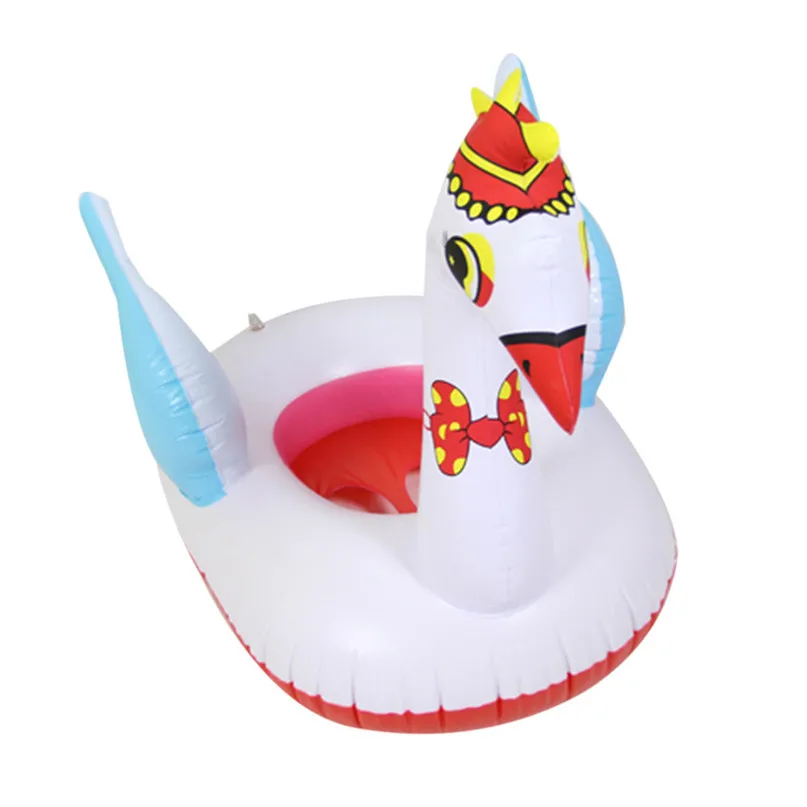 Summer Swimming Pool Ring Floating Inflatable Unicorn Cartoon Thicken Baby swimming seat Animal shape Kids Swim Ring #3j18#F (10)