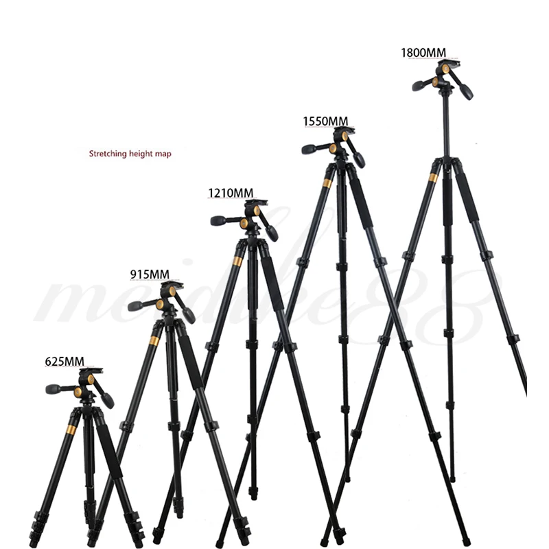Q620 DV Tripod Professional Aluminum Magnesium Alloy For DSLR Camera Video Recorder (7)