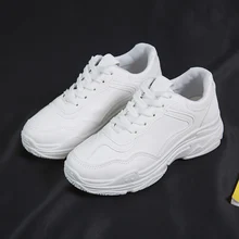 

Moxxy New 2019 Spring Women Casual Shoes Suede Leather Platform Shoes Women Sneakers Ladies White Trainers Chaussure Femme