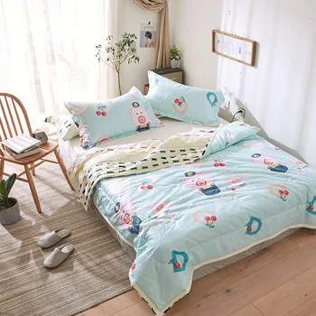 

Cartoon Pig Printed Kids Adult Bedding Sets Cotton Spring Summer Comforter Sets Single Double Bed Mechanical Wash Bedding Sets