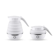 600ml Electric Kettle Silicone Foldable Portable Travel Camping Water Boiler Adjustable Voltage Home Electric Appliances