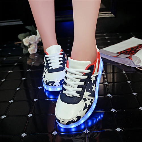 extra wide fit children's shoes 7ipupas Low Wholesale Price Luminous sneakers white black blue Graffiti 11 colors led lights glowing sneakers for boys girls kid children's shoes for sale Children's Shoes