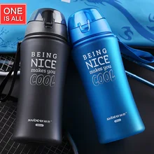 Uno de ellos Es Todo SM6585 650 ml Deporte Botella de Agua con una Cuerda Mi Taza de Agua Bike Ciclismo Beber Botella de Agua De Plástico irrompible vaso