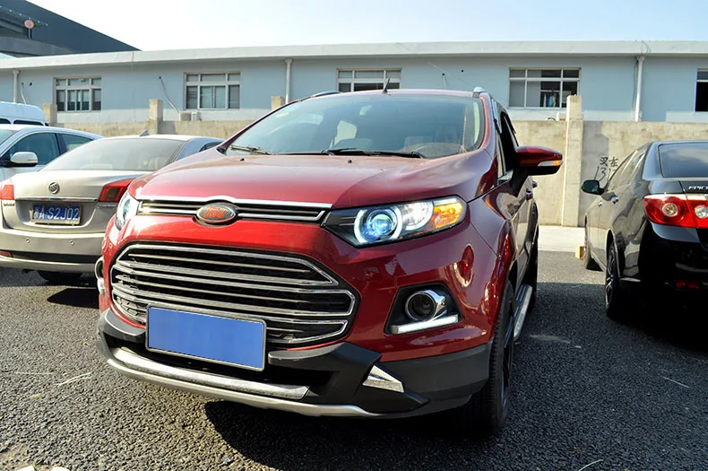 D_YL Автомобиль Стайлинг для Ford Ecosport фары 2013 Ecosport светодиодный фар DRL Объектив Двойной Луч H7 Ксеноновые bi Xenon объектива