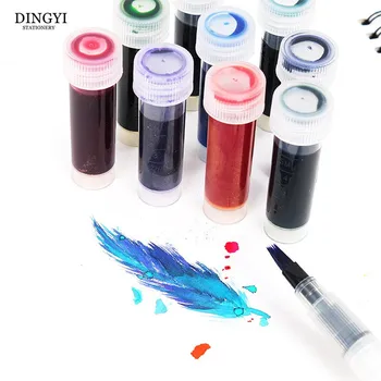 

23 Colors 5ml Pure Colored Ink For Fountain Dip Pen Calligraphy Writing Painting Graffiti Stationery Gift Office School Supplies