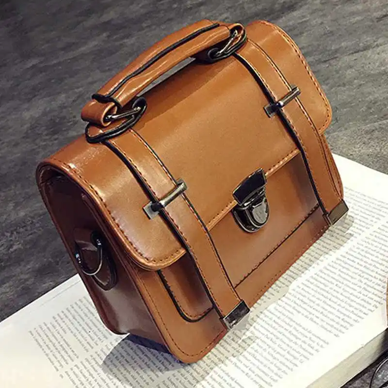 

Women's Hand Bag 2019 New Multicolor Buckle Fashion PU Retro Ladies Bag Designer Diagonal Shoulder Bag Arrow Insert Bag BK163