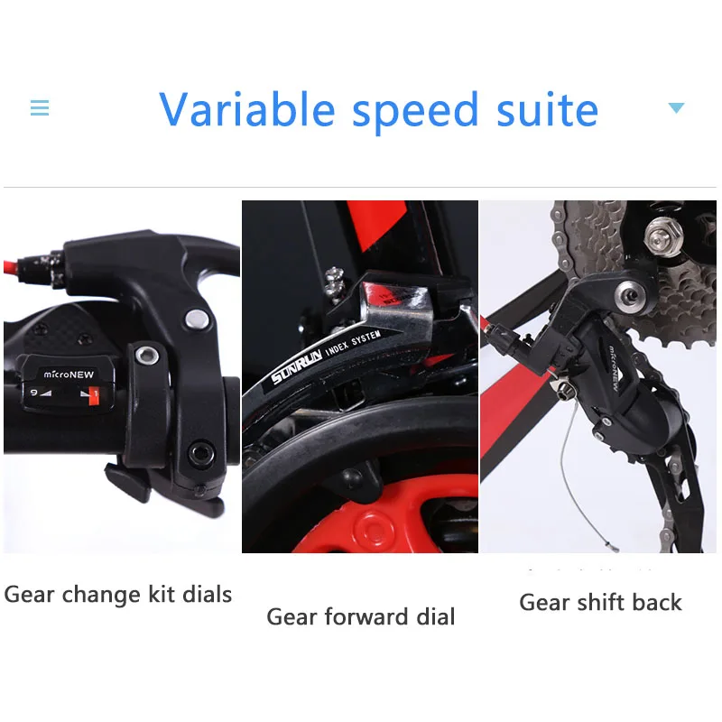 Mountain Bike Three Blade One Wheel Shock Absorber Boys And Girls Adult Mountain Bike.