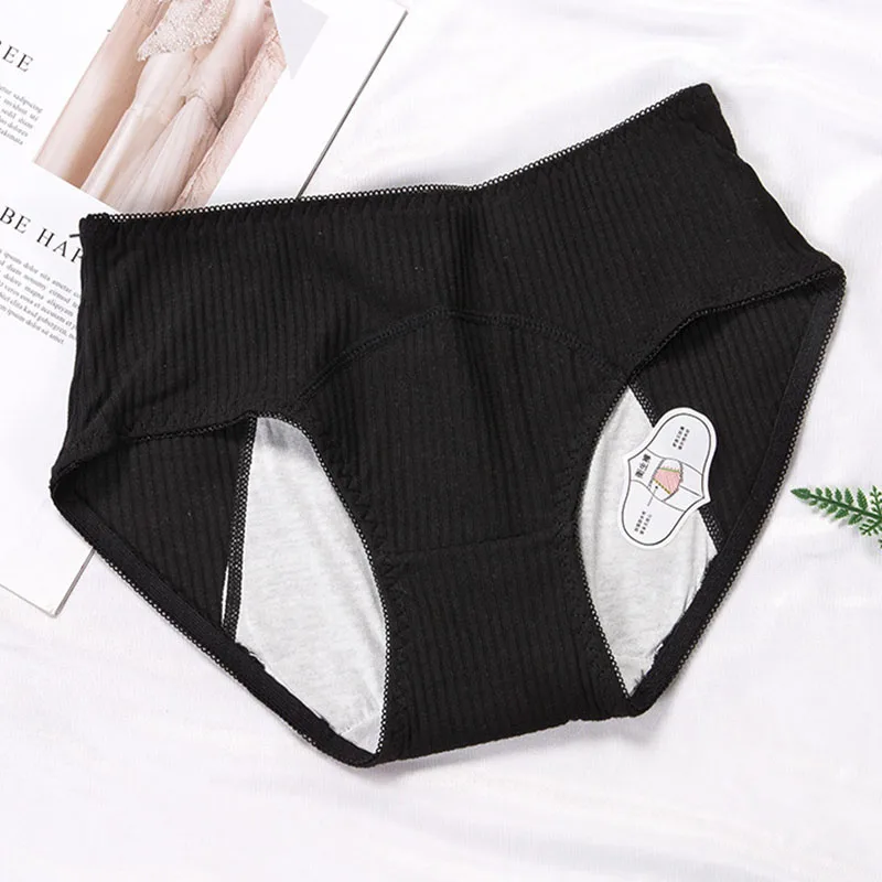 

3XL Large Size Big Women Cotton Physiological Period Leak Proof Menstrual Panties Breathable Seamless Female Underwear Breifs