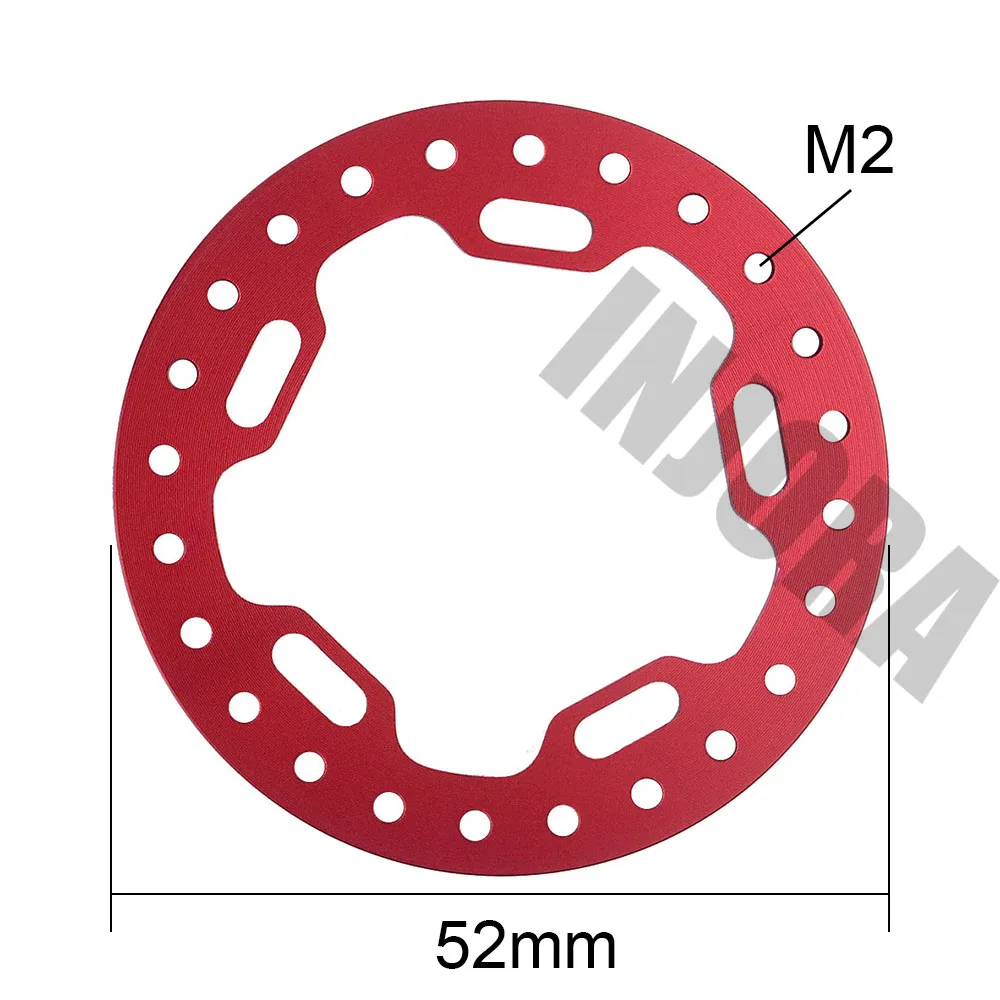 INJORA 4 шт. 52 мм алюминиевый сплав 1," внешнее колесо кольцо для 1/10 RC Гусеничный осевой SCX10 90046 Traxxas TRX4 1,9 колесные диски