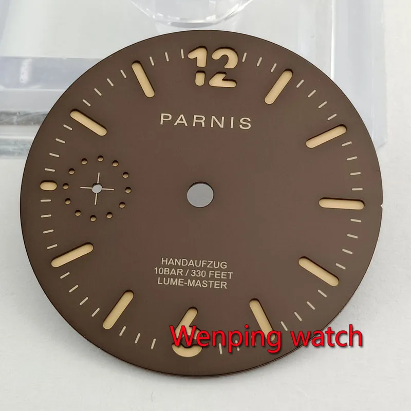 Циферблат для часов Parnis 35 4 мм модель ETA 6497 seagull st3600 с ручным заводом P910|Циферблаты
