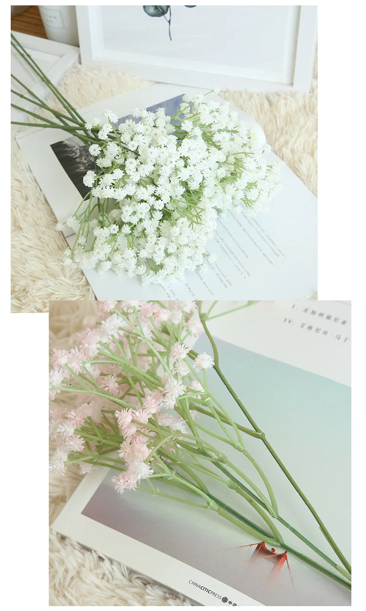 62 см Искусственный цветок с чередованием мантяньсин украшение цветок пластиковый цветок для дома Свадебные Декоративные 1 шт