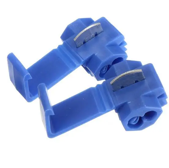 

10pcs/lot 802P3 Blue Scotch Lock Quick Splice Crimp Terminal G14 18-14 AWG Hard Soft 0.75-2.5 Wire Connector Free Shipping