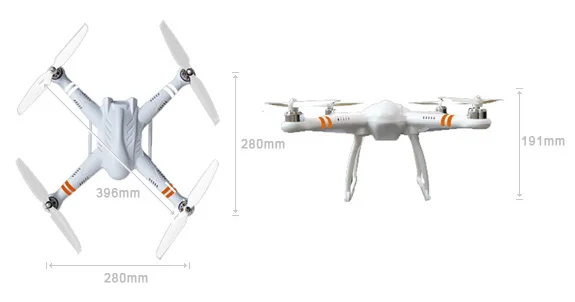 FreeX with 7CH Transmitter GPS Drone RC Quadcopter RTF 2.4Ghz