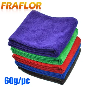 

5Pcs/Lot 60g 2016 New Hot 70*30cm Soft Microfiber Cleaning Towel Car Auto Wash Dry Clean Polish Cloth Free Shipping & Wholesale