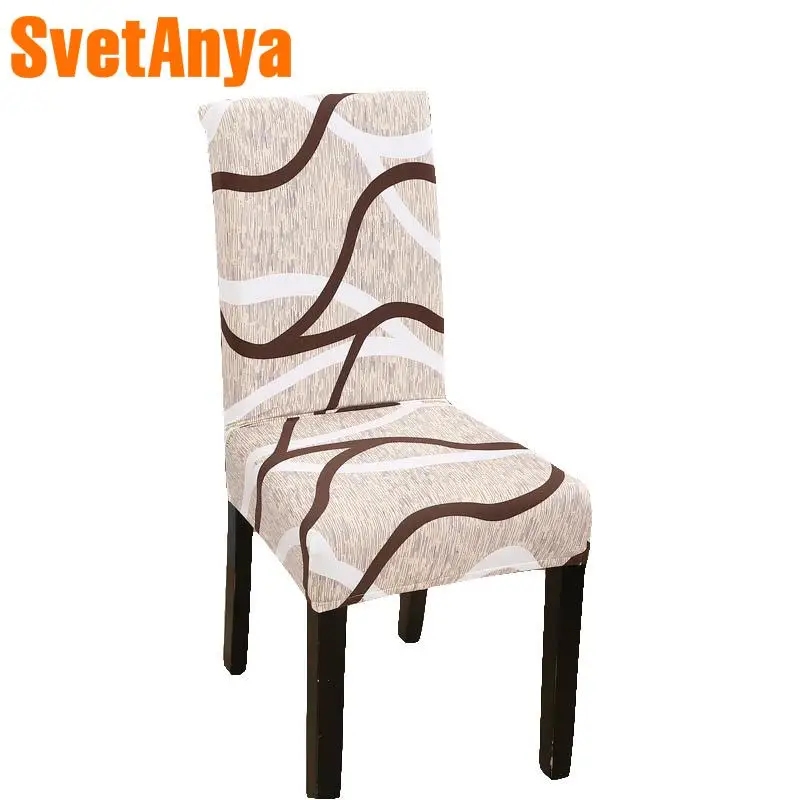 

Flowers Simple Geometric Chair Cover Spandex/Polyester Fabric Stretch Elastic Floral Border Multifunctional Chair Banquet