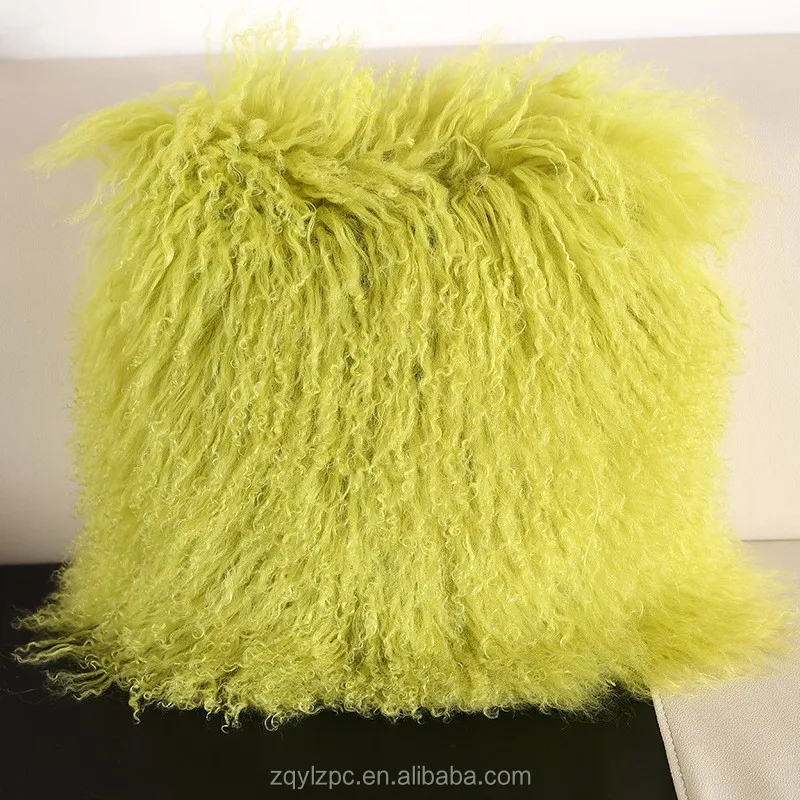 ALICEFUR Custom size new design mongolian lamb fur protective Cushion Pillow Cover (4).jpg
