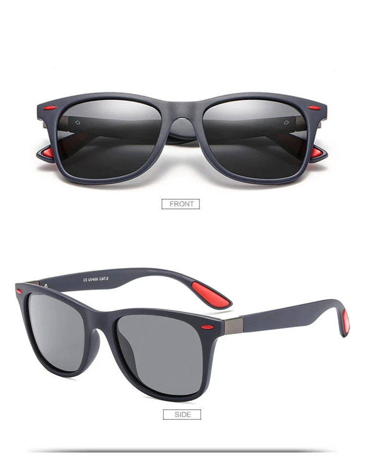 2019 New Square Polarized Sunglasses Men Women Brand Designer Vintage Driving Goggle Rivet Mirror Male Sun Glasses UV400 (8)