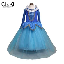 CuilinKailan платье vaiana девочки Эльза Анна фантазия год Косплей Костюм Принцесса Аврора Хэллоуин для детей Рождественский Костюм