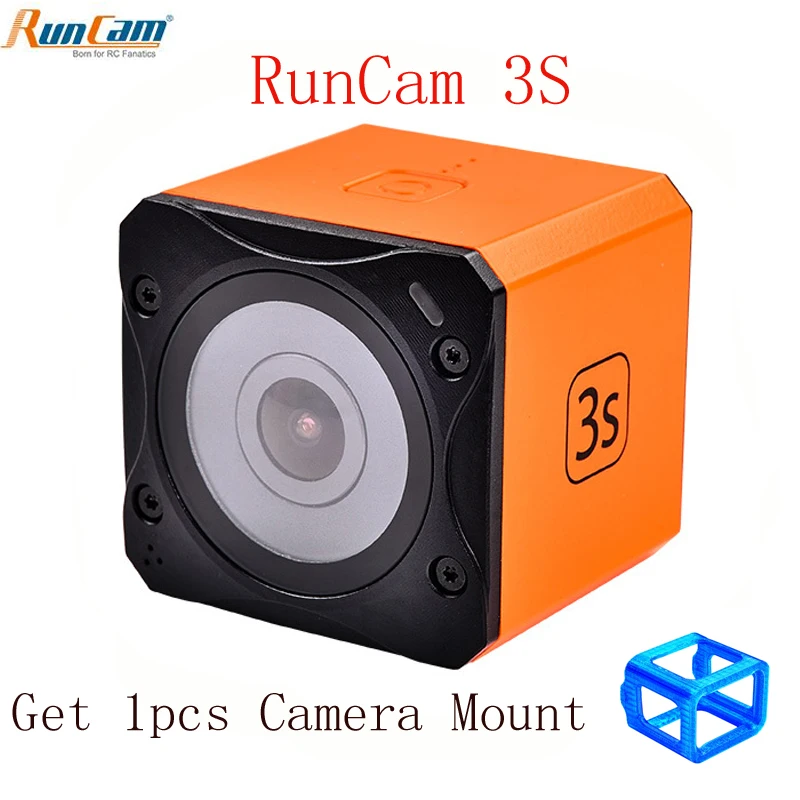 

New Runcam 3S NTSC/PAL WIFI 1080p 60fps WDR 160 Degree FPV Action Camera Detachable Battery for RC Racing Drone