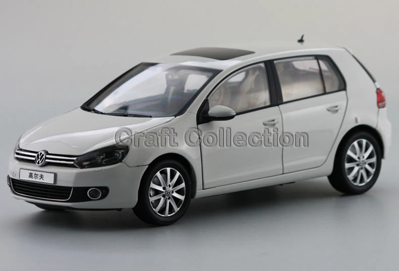 White 1:18 Volkswagen Golf 7 TSI Hatchback Alloy Model Diecast Show Car Classic toys Scale Models Edition Limit