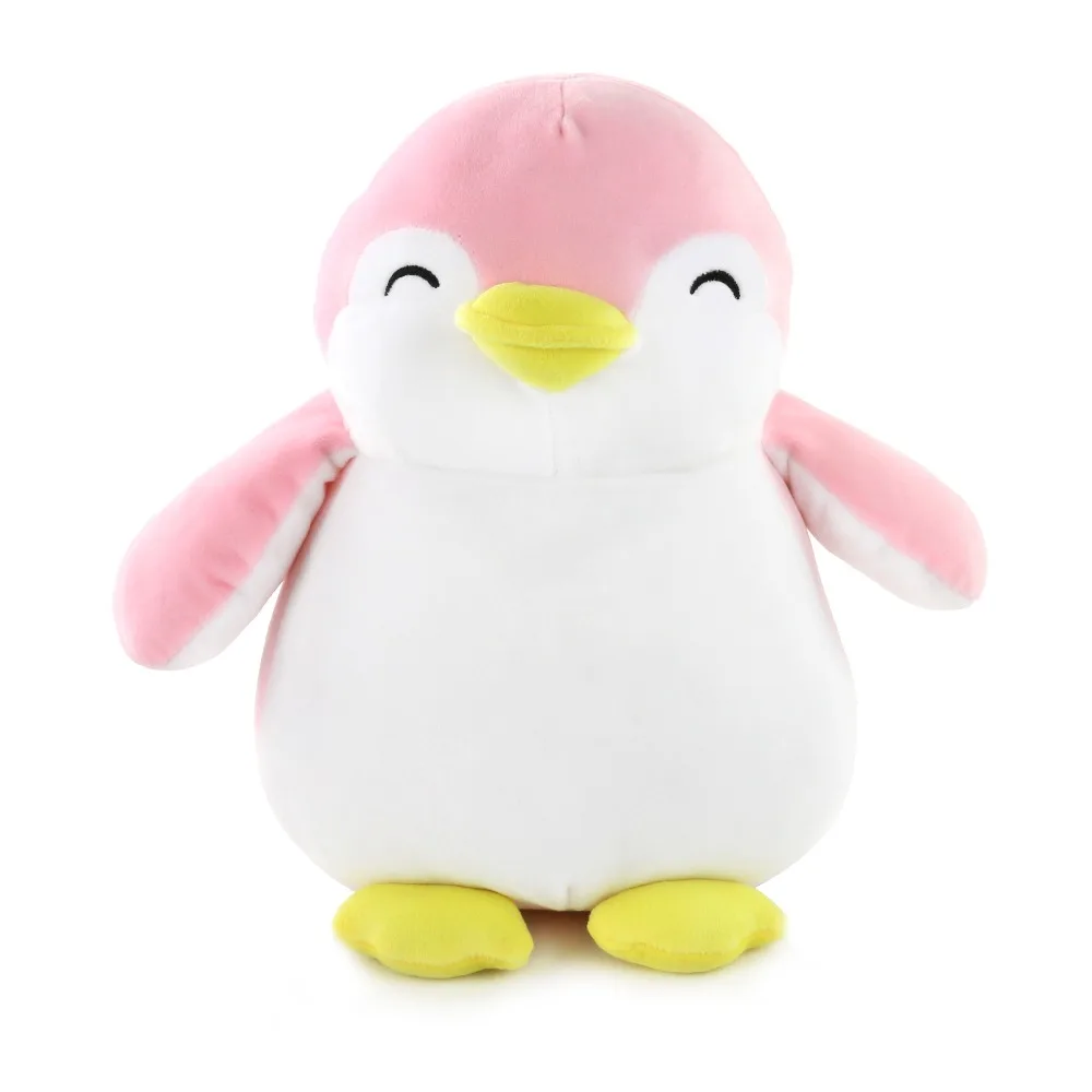 Мягкая игрушка-Пингвин, животные, голубой, розовый, серый цвет, супер мягкие игрушки для детей, подарок на день рождения, Рождество, день рождения