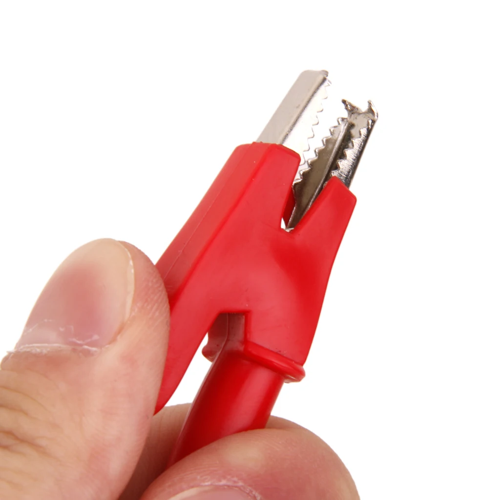 MagiDeal 10 Pieces 15A 4mm Banana Plug to Alligator Clip Clamp Test Probe Cable Lead