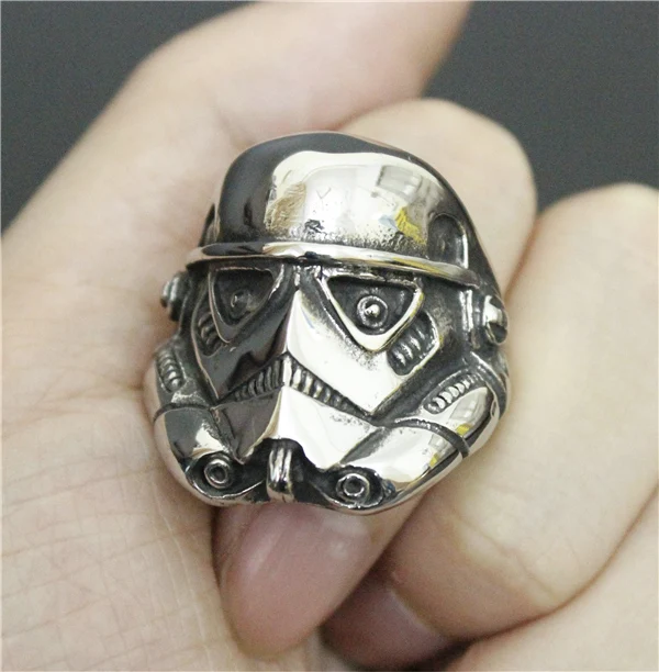 Top Quality Stormtrooper Ring Mens Personality Ring Movie Style Star