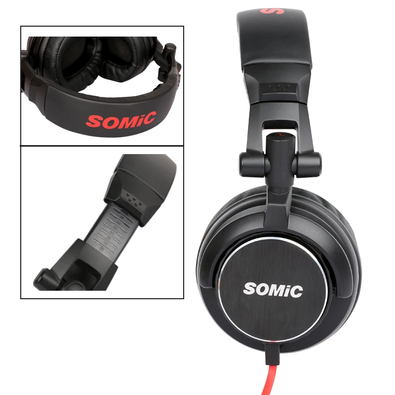 Оригинальные профессиональные DJ наушники SOMIC MM185 с монитором 50 мм HD складная