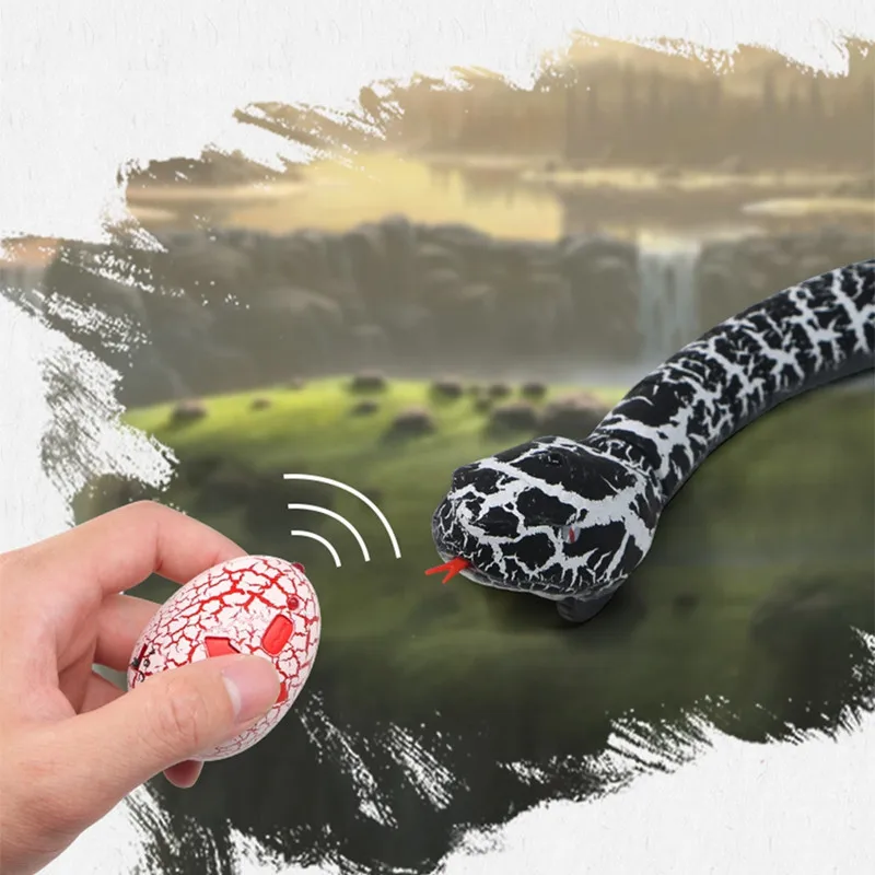 Plástico de Controle Brinquedo para Crianças Remoto Infravermelho Engraçado Sneaker Novidade Surpresa Piadas Práticas Simulação Animal Brincadeira rc Cobra 2 Cheap Animais e robôs por radiocontrole