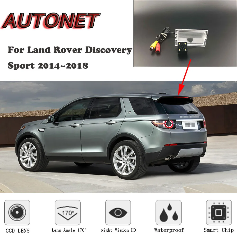 

AUTONET HD Night Vision Backup Rear View camera For Land Rover Discovery Sport 2014~2018/CCD/license plate camera