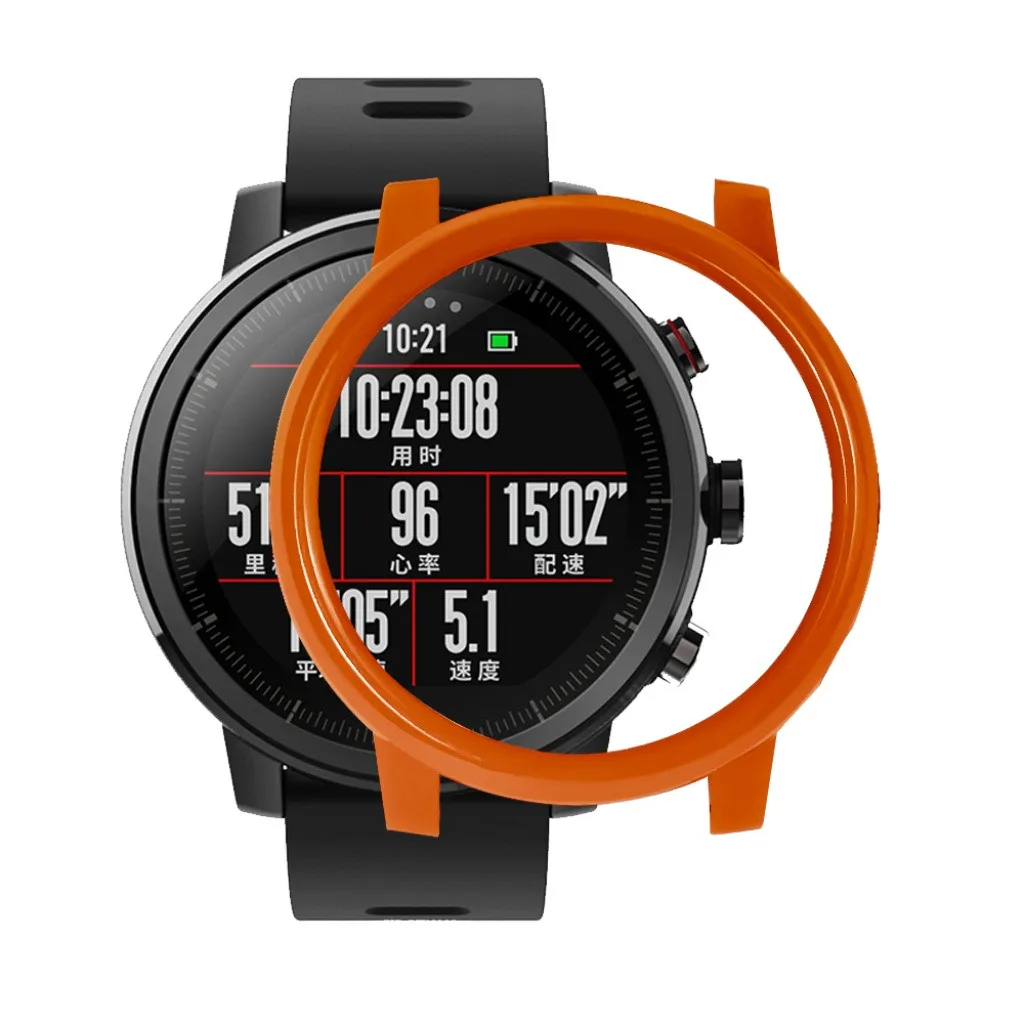 Чехол для ПК для Xiaomi/Huami/AMAZFIT 2/2S часы Stratos с защитой экрана smartwatch Носимых устройств relogios - Цвет: C