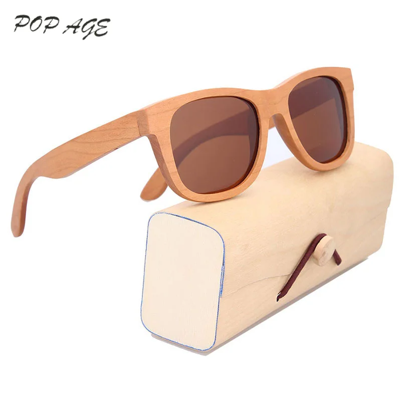 

POP AGE Mens Sunglasses Brand Designer Polarized UV400 Sun Glasses Retro Sunglasses Men Eyewear Sonnenbrille Herren GB038