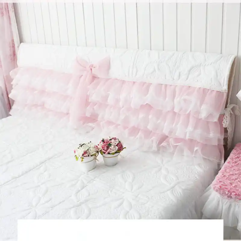 Romantische Prinzessin Bett Kopfteil Abdeckung Hochzeit Dekorative Stickerei Kissen Elegante Bogen Kuchen Schicht Bett Kopf Bord Handtuch Elegant Cushion Covers Kissen Abdeckungstickerei Kissen Abdeckung Aliexpress