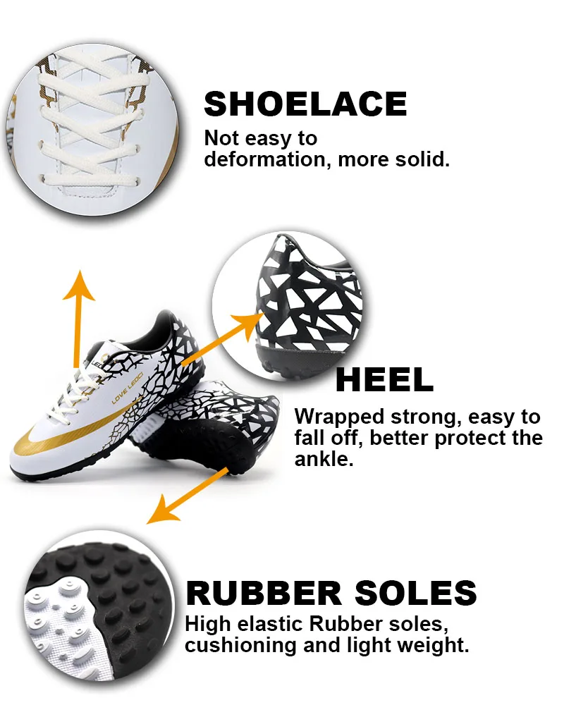 LEOCI zapatos de fútbol para hombre zapatillas deportivas de interior botas de fútbol botas de futbol chuteiras niños adultos TF/FG zapatillas deportivas