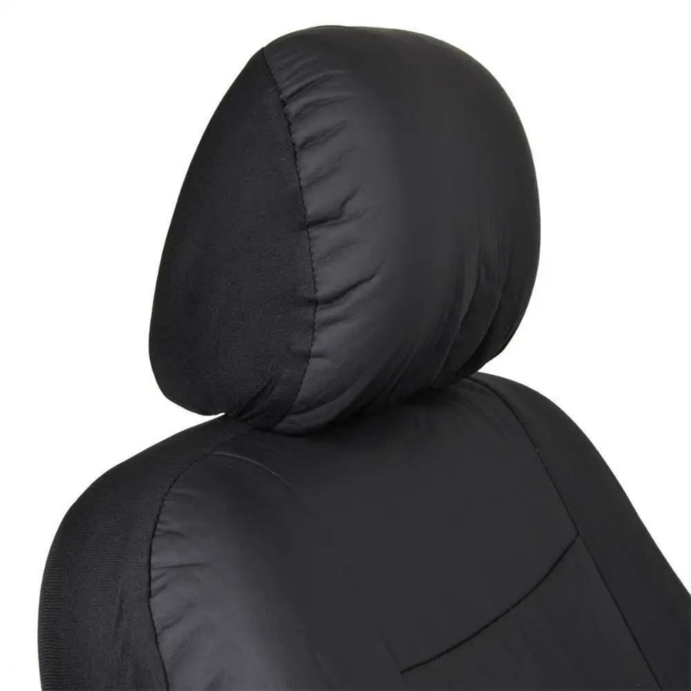 9 шт./компл. универсальная черная искусственная из искусственной кожи чехол для сидения автомобиля подушка для четырех сезонов