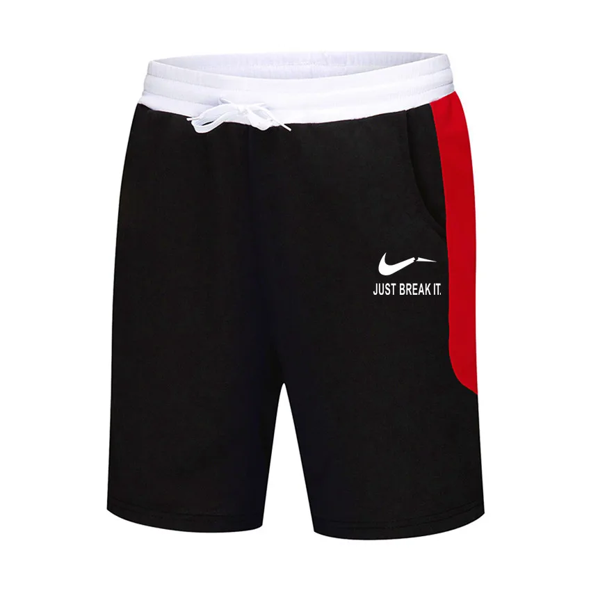 

Summer men Leisure Men Knee Length Shorts Color Patchwork Joggers Short Sweatpants Trousers Men Bermuda Shorts roupa masculina
