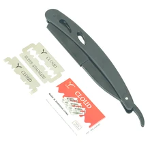 Стрижка в парикмахерской бритвы из нержавеющей стали Профессиональный Парикмахерская бритва сменный нож для бровей HC0016