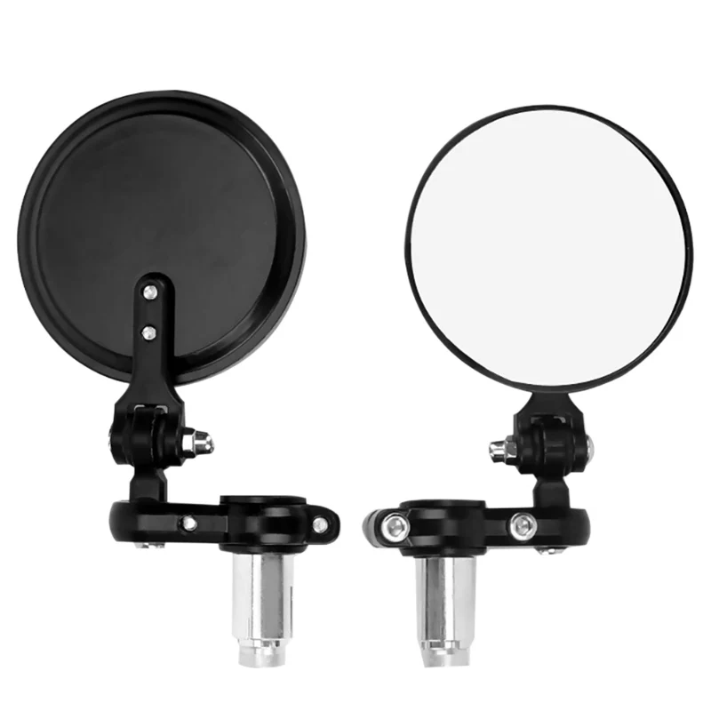 

Universal Motorcycle Mirror Aluminum Black 22mm Handle Bar End Rearview Side Mirrors Motor Motobike Retrofit Styling Accessories