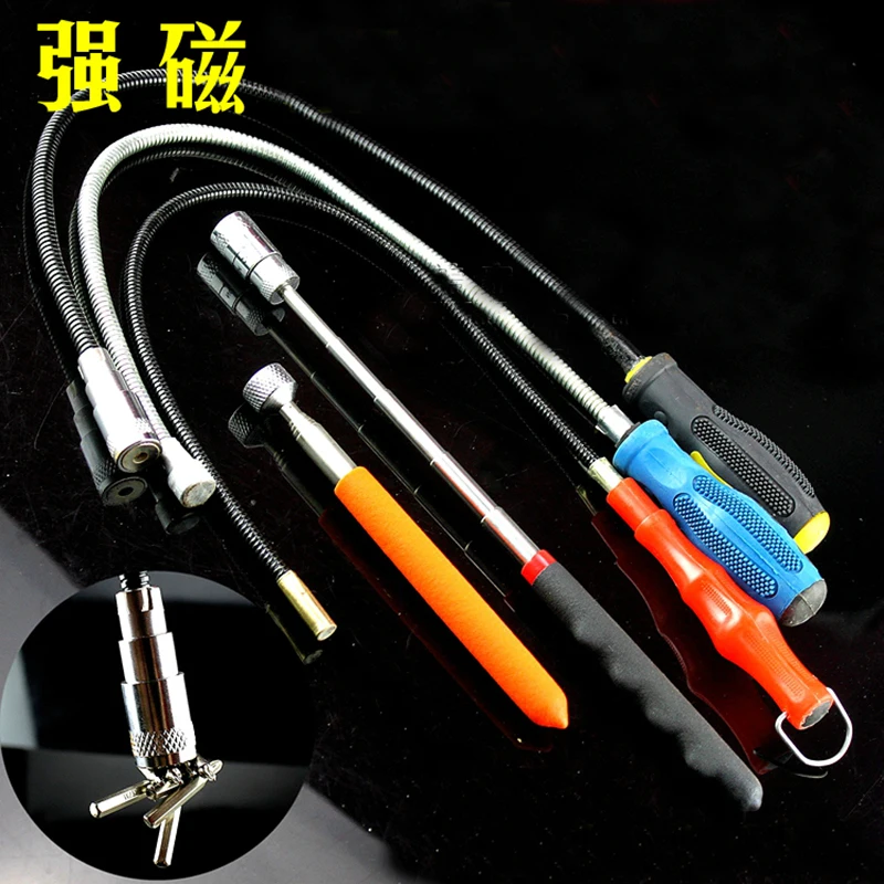 

Newest 1 PC Arrival Hot Mini LED Pick Up Tool Telescopic Magnetic Magnet Tool For Picking Up Nuts and Bolts hand tools