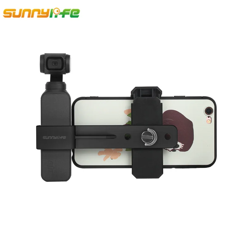 Sunnylife DJI Osmo Pocket Handheld Gimbal Stabilizer Phone Clip Holder Mount WithTripod Bracket DJI Osmo Pocket Accessories