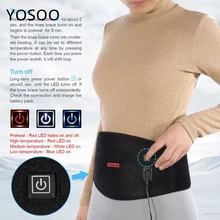 Yosoo-ceinture chauffante, soutien lombaire pour le bas du dos, thérapie de Massage pour soulager la douleur, soins lombaires