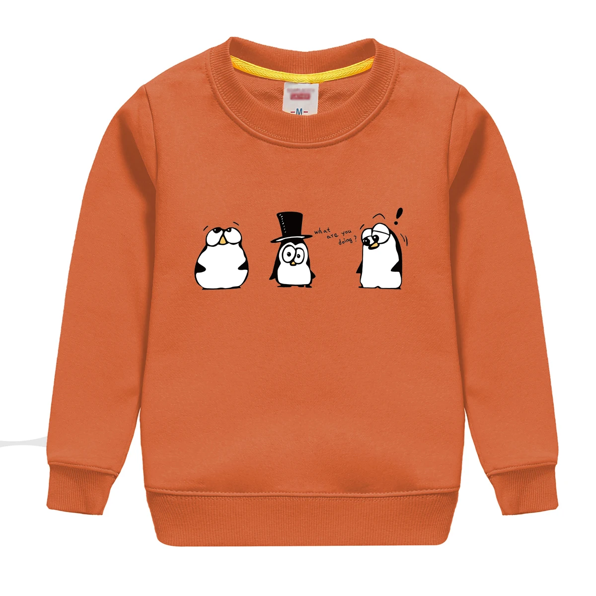 "what are you doing"pattern printed 2017 new fashion cotton sweatshirt , keeping warm and Non-fading , design for children HTB1606ufrYI8KJjy0Faq6zAiVXaQ - "what are you doing"pattern printed 2017 new fashion cotton sweatshirt , keeping warm and Non-fading , design for children