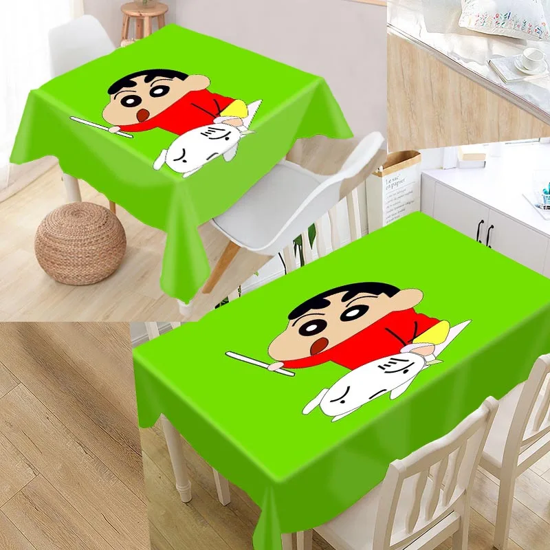 Пользовательские Crayon Shin-chan скатерть с рисунком водонепроницаемый маслонепроницаемый прямоугольный домашний текстиль Свадебная скатерть# W000789K