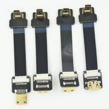 

Micro HDMI FPV Cable, Mini HDMI to Angled Micro HDMI C to D Type Ribbo Cable For FPV Gimbal Servo Aerial Photography DJI D2-C