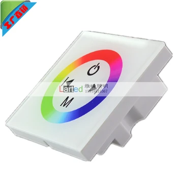 

TM08-White/Black Touch panel RGB led dimmer Switch Wall-mounted controller 12V -24V MAX4A/CH for RGB/Single Color led strip