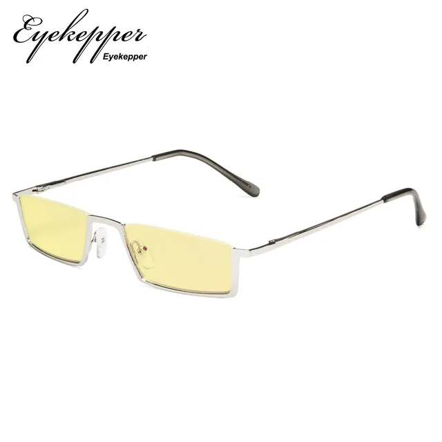 Best Price TMCG1613 Eyekepper Blue Light Blocking Glasses Half-Rim Computer Readers Eyeglasses-Yellow Tinted Lens Reading Glasses